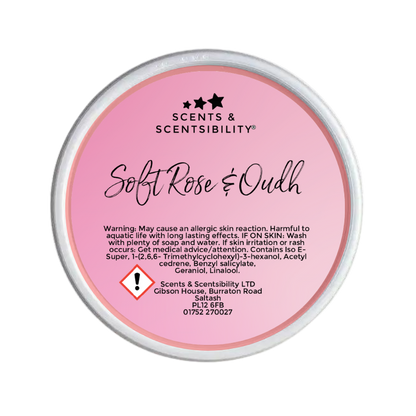 Soft Rose & Oudh Segment Pot Wax Melt