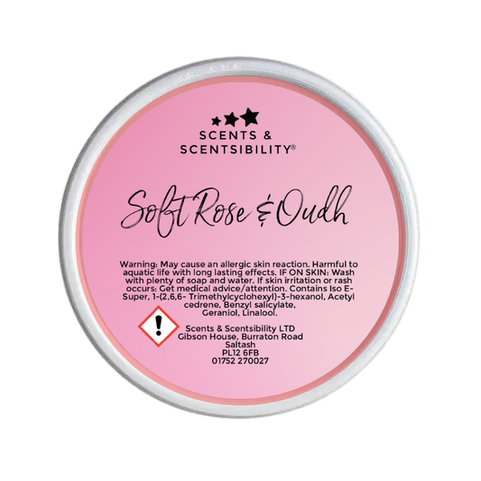 Soft Rose & Oudh Segment Pot Wax Melt