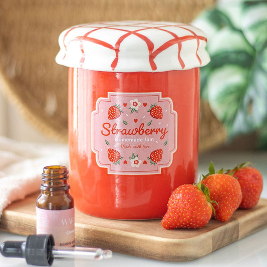 Strawberry Jam Jar Wax Melt and Oil Burner
