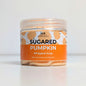 Jar of 'Sugared Pumpkin' whipped soap with a white background