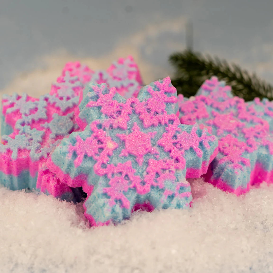 Sugarplum Snowflake Bath Bombs