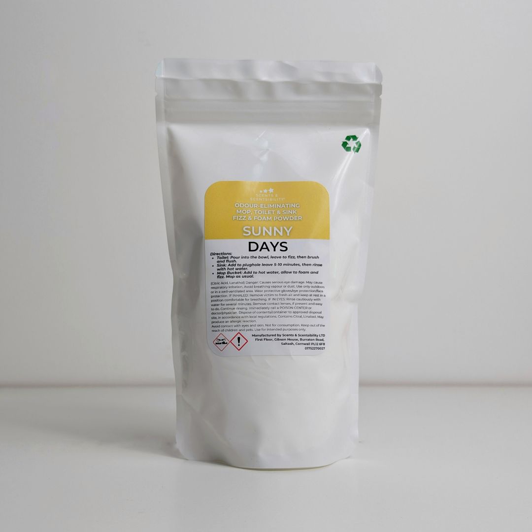 White packaging with a yellow label on a white background