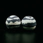 Black and White Bath Bombs on a black background