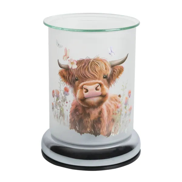Touch Electric Highland Cow Wax Melt Warmer (off)