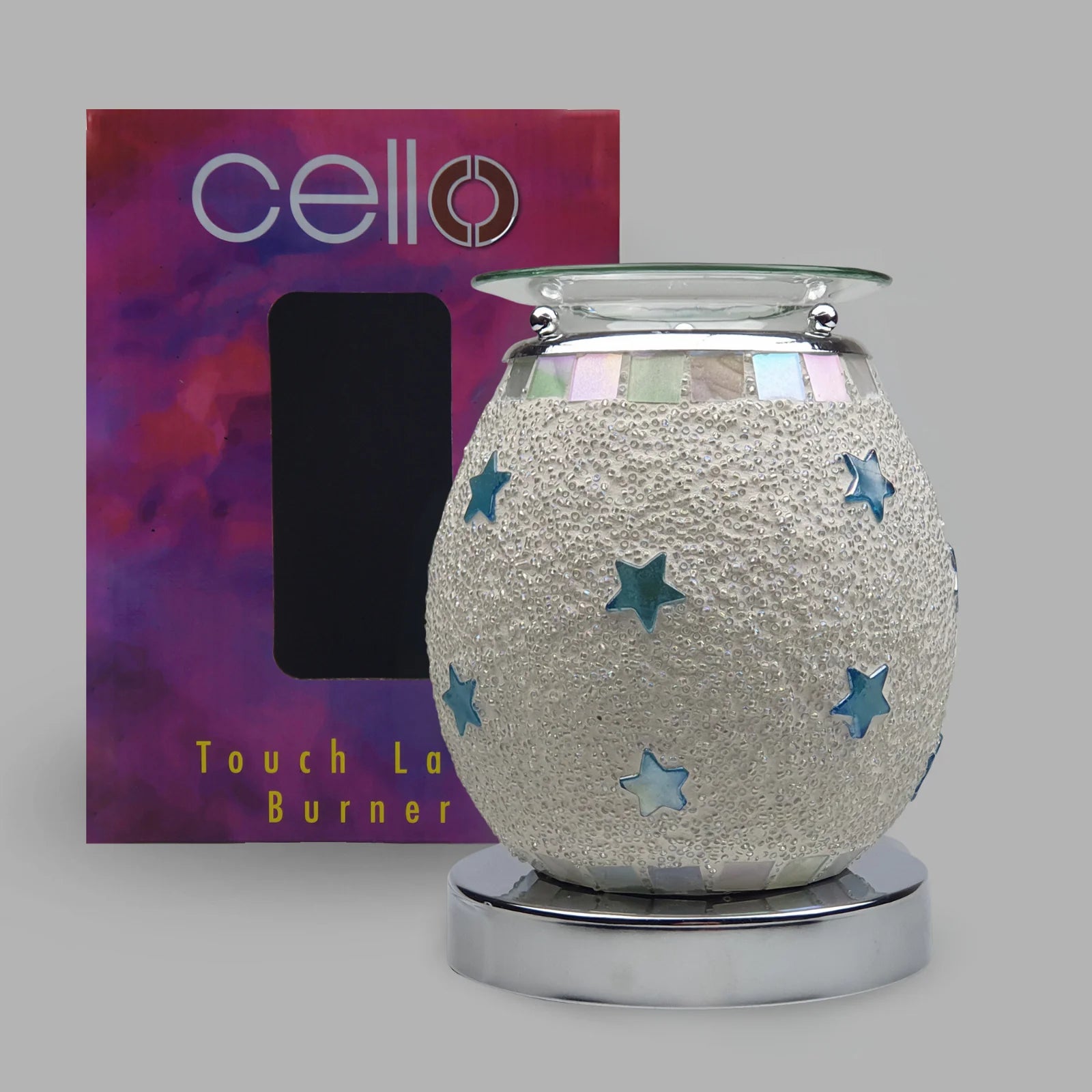 Touch Mosaic Blue Star Electric Melt Warmer