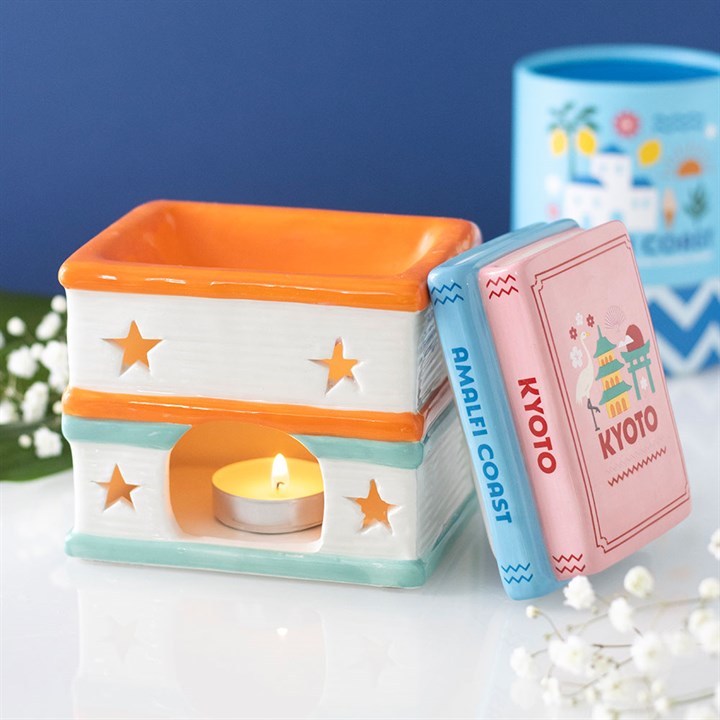 Travel Book Stack Oil Burner & Wax Warmer