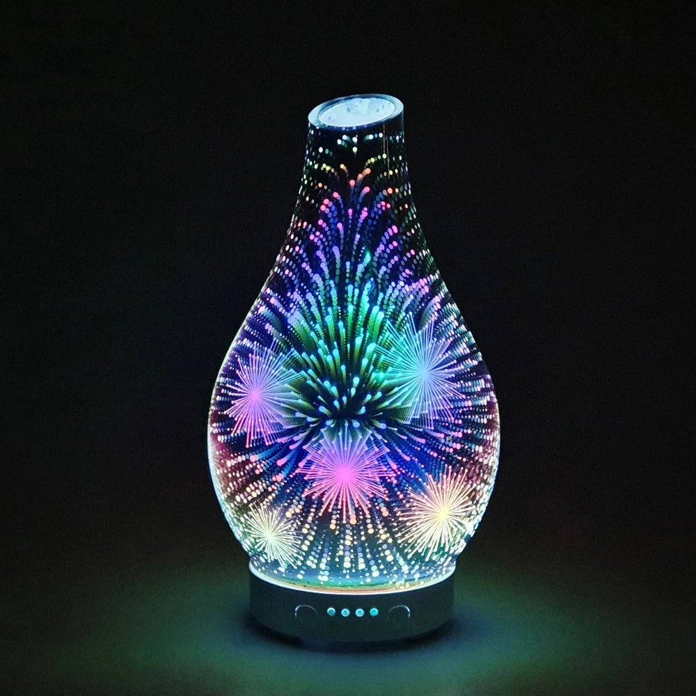Ultrasonic Diffuser Art Glass - Firework 3D