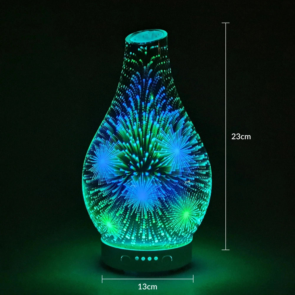 Ultrasonic Diffuser Art Glass - Firework 3D