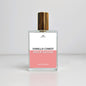 Perfume bottle labeled 'Vanilla Candy Rock Sugar' on a light gray background