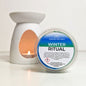 Winter Ritual Segment Pot Wax Melts with white wax melt burner