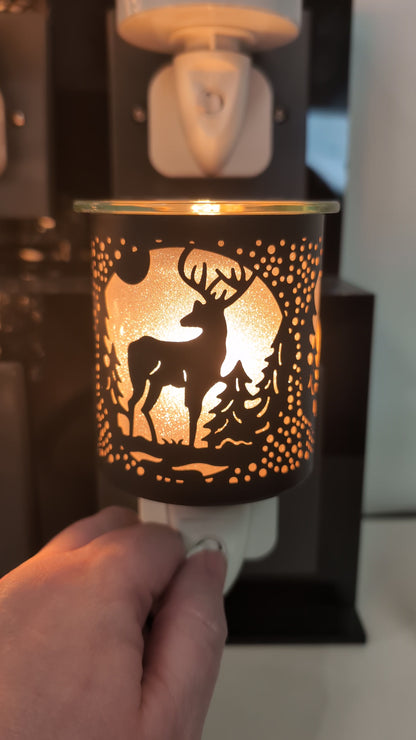 Wax Melt Burner Plug In - Stag Black