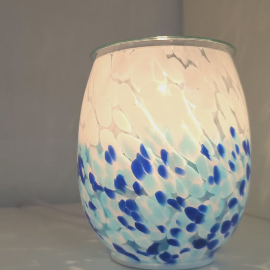 Art Glass Crashing Waves Electric Melt Warmer