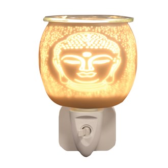 Wax Melt Burner Plug In - White Satin Buddha
