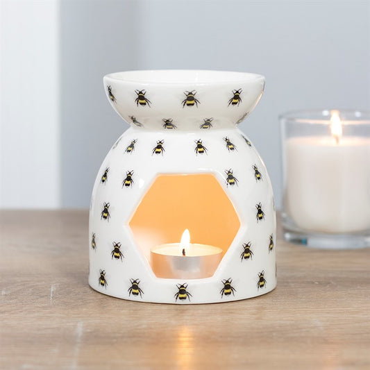 All Over Bee Print Wax Melt Burner