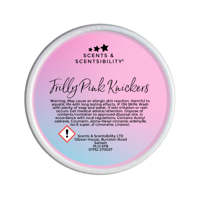 Frilly Pink Knickers Signature Blended 2oz Wax Melt Scent Shot