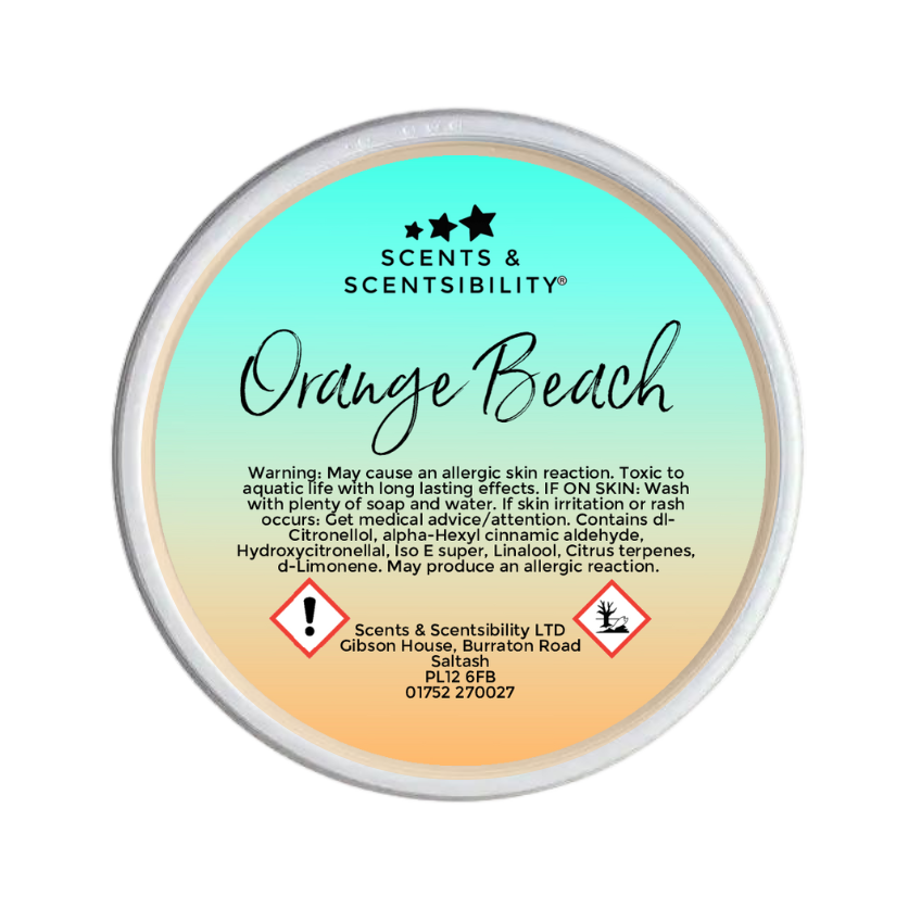 Orange Beach Segment Pot Wax Melt