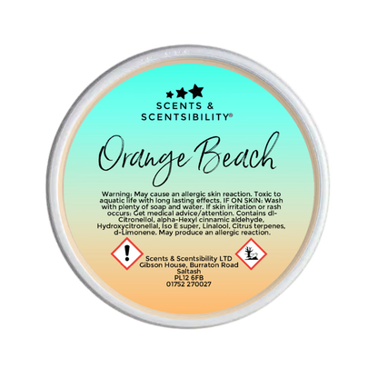 Orange Beach Segment Pot Wax Melt