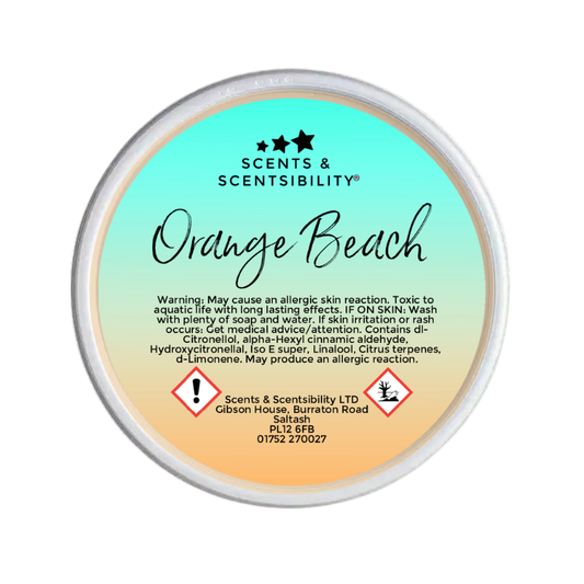 Orange Beach Segment Pot Wax Melt
