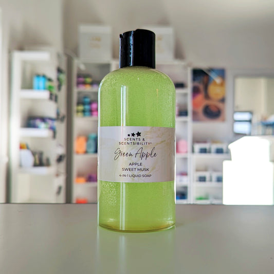 Green Apple 4-In-1 Liquid Soap