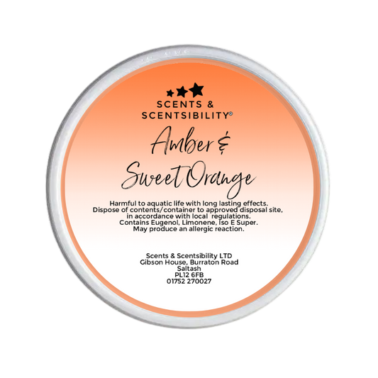Amber & Sweet Orange 2oz Scent Shot Wax Melt