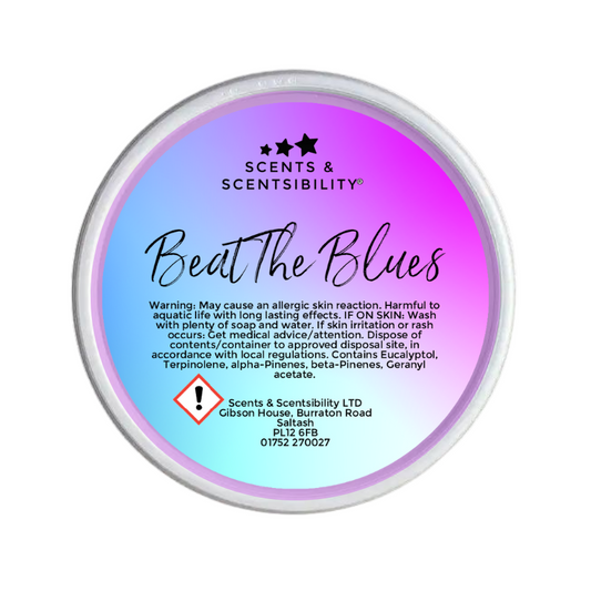 Beat The Blues Essential Oil Blend Signature 2oz Scent Shot Wax Melt
