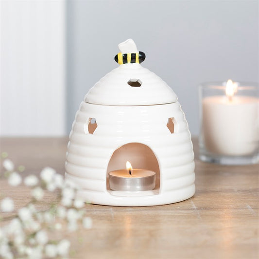White Beehive Wax Melt Burner